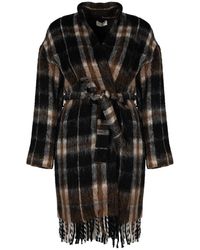 Liu Jo - Truien & Vesten ,Veelkleurig ,Wol Fringed Cardigan - Lyst