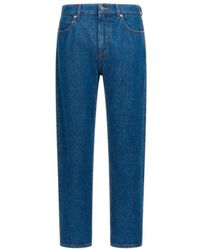 Roberto Cavalli - Premium Denim Straight Leg Jeans - Lyst