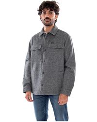 Lee Jeans - Overhemden ,Grijs ,Wol Wollen Overshirt - Lyst