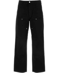 Carhartt - Zwarte Denim Dubbele Kniebroek - Lyst