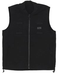 DOLLY NOIRE - Jassen ,Zwart ,Katoen Reflecterend Urban Vest Zwart - Lyst