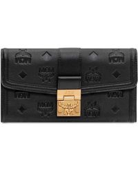MCM - Accessoires ,Zwart ,Leer Tracy Chain Wallet - Lyst
