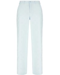 CASABLANCA - Broeken ,Blauw ,Katoen Werkkleding Broek - Lyst