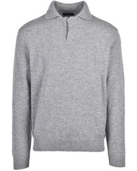 Zanone - Polo Van Gebreide Stof - Lyst