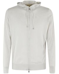 FILIPPO DE LAURENTIIS - Cashmere kapuzenpullover mit durchgehendem reißverschluss - Lyst