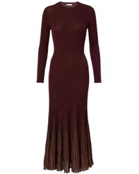 Ulla Johnson - Plissiertes kleid amaranthus - Lyst