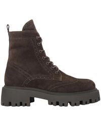 ESTRO - Velours Schnürstiefeletten - Lyst