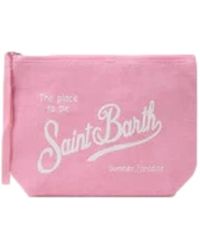 MC2 Saint Barth - Aline Linen Clutch Bag - Lyst