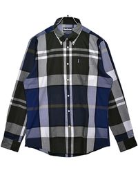 Barbour - Tartan Tailliertes Hemd Salbei Stil Msh4895 - Lyst