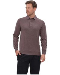Profuomo - Basic Knit Polo - Lyst