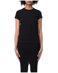 Rick Owens - Schwarzes T-Shirt Mit Kurzen Ärmeln - Lyst