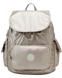 Kipling - Glänzender Damenrucksack Aus Kunstleder - Lyst