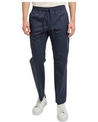 Michael Coal - Broeken ,Blauw ,Katoen Slim-Fit Broek - Lyst