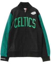 Mitchell & Ness - Giacchetta Nba Hook Shoot Warm Up Jacket Boscel - Lyst