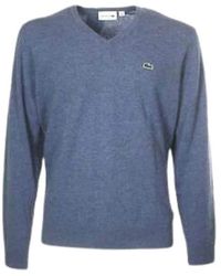 Lacoste - Blaues sweatshirt für männer - Lyst
