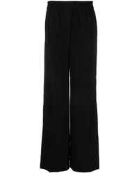 Calvin Klein - Broeken ,Zwart ,Polyester Zwarte Twill Elastische Casual Broek - Lyst