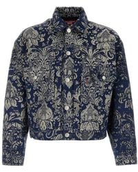 Junya Watanabe - Jassen ,Veelkleurig ,Katoen Damast Truckerjack - Lyst