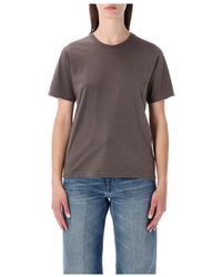 COLORFUL STANDARD - Tops ,Bruin ,Katoen Light Tee - Lyst