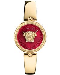 Versace - Accessoires ,Geel ,Palazzo Empire Horloge - Lyst