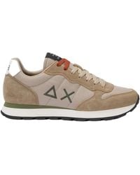 Sun 68 - Sneakers Van Nylon En Suède Met Geborduurd Logo - Lyst
