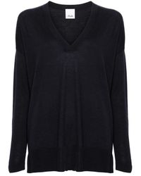 Allude - V-Neck Knitwear - Lyst