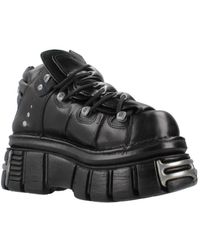 New Rock - Lace-Up Boots - Lyst