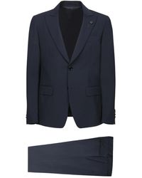 Lardini - Elegant Wollen Pak Met Microtextuur - Lyst