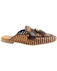 Frau - Gewebte Mules Mit Quastendetail - Lyst