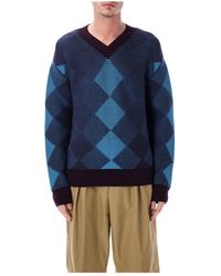 Dries Van Noten - Argyle Trui - Lyst
