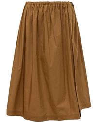 Pinko - Rokken ,Bruin ,Katoen Calimera Midi Rok - Lyst