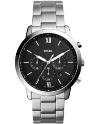 Fossil - Neutra Chronograph Edelstahl Uhr - Lyst