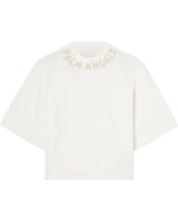 Palm Angels - Seasonal Logo Cropped Tee - Lyst