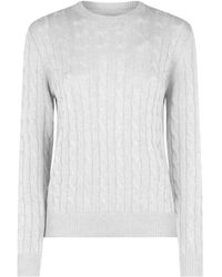 Mc2 Saint Barth - Rundhals pullover aus tricot-mix - Lyst