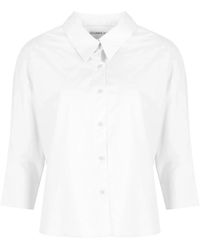 Silvian Heach - Overhemden ,Wit ,Katoen Blouses & Shirts - Lyst