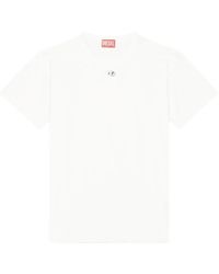 DIESEL - T-Normy-Od-S1 Girocolle Maniche Corte Logo D Ovale - Lyst