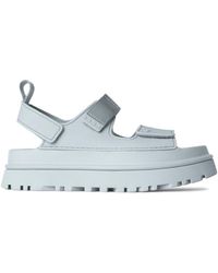 UGG - Schoenen ,Blauw ,Polyester Blauwe Golden Glow Sandalen - Lyst
