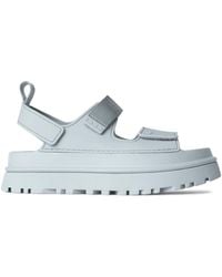 UGG - Schoenen ,Blauw ,Polyester Blauwe Golden Glow Sandalen - Lyst