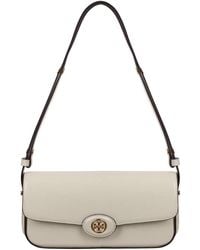 Tory Burch - Schultertasche aus gebürstetem leder mit klappe - Lyst