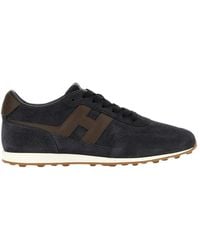 Hogan - Schoenen ,Blauw ,Leer Atletische Sneakers - Lyst