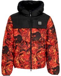 Propaganda - Jassen ,Veelkleurig ,Polyester Oranje Donsjas Met Tweewegrits - Lyst