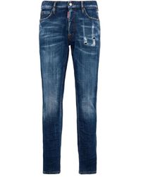 DSquared² - Jeans ,Blauw ,Katoen Teddy Mini Front Jeans - Lyst