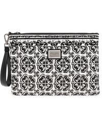 Dolce & Gabbana - Clutch Tas Met Majolica Print - Lyst