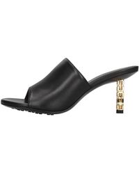 Givenchy - Schoenen ,Zwart ,Leer G Cube Mules - Lyst