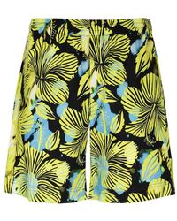MSGM - Baumwoll-Bermuda-Shorts Elastischer Bund Taschen - Lyst