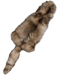 Dolce & Gabbana - Accessoires ,Bruin ,Kasjmier Frost Fox Bont Nekwarmer Sjaal - Lyst