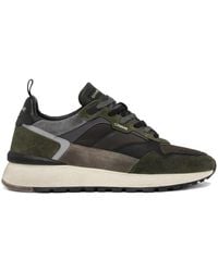 Crime London - Groene Suède Sneakers Met Leren Details - Lyst