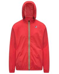 K-Way - Jassen ,Rood ,Le Vrai 4.0 Claude Jacket - Lyst
