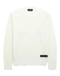 DSquared² - Truien & Vesten ,Wit ,Stijlvolle Maglia T-Shirt Voor Mannen - Lyst