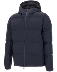 Herno - Jassen ,Blauw ,Blauwe Bomberjack Waterdicht Winddicht Ademend - Lyst
