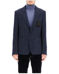 Dolce & Gabbana - Tartan wool tailored blazer - Lyst